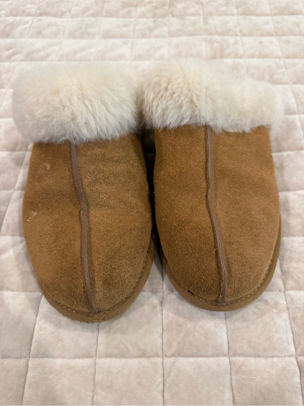 Ugg Women’s Cozy Shearling Lined Slip-On Slippers - Brown